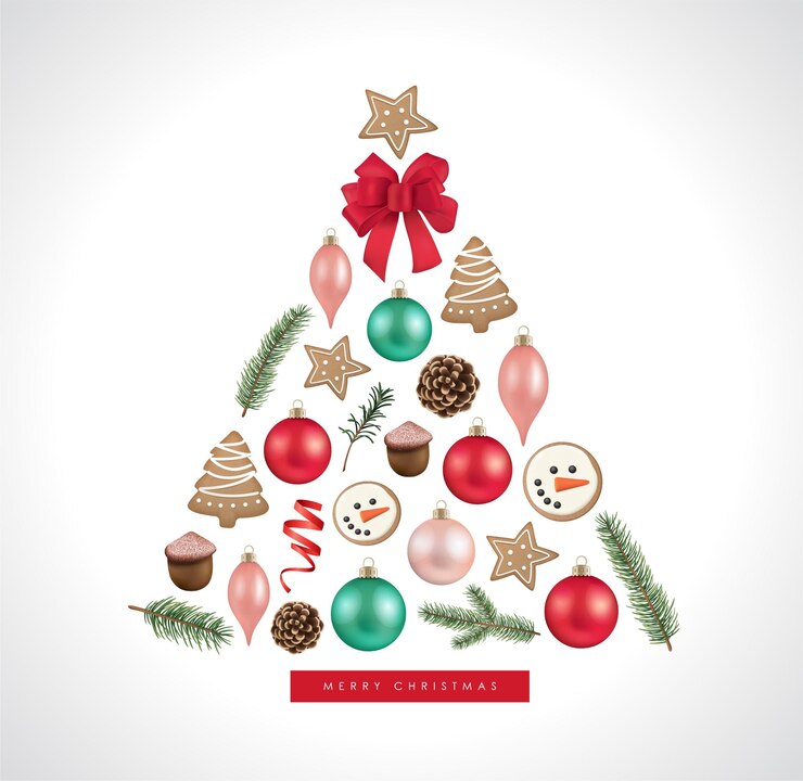 Vector feliz navidad estaciones saludo y feliz año nuevo ilustración vectorial para tarjetas de felicitación carteles portada navideña en estilo geométrico minimalista moderno