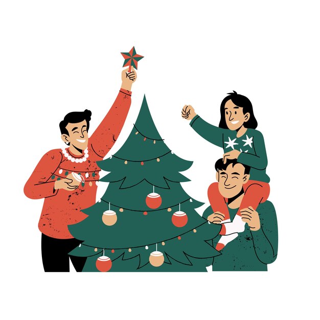feliz navidad en familia