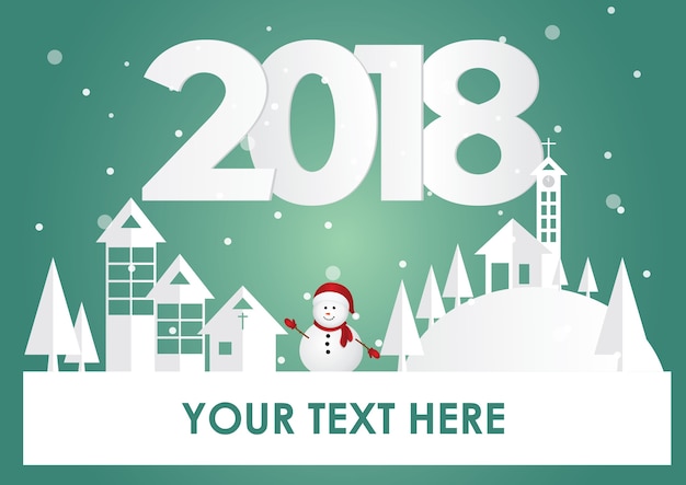 Feliz Navidad y feliz año nuevo 2018