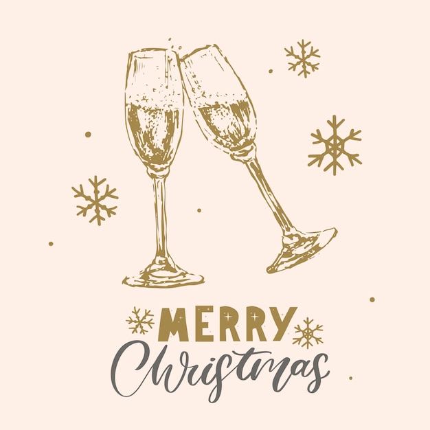 Feliz Navidad Feliz Año Nuevo 2023 Conjunto de tipografía Vector logo emblemas diseño de texto Utilizable para pancartas tarjetas de felicitación regalos, etc.