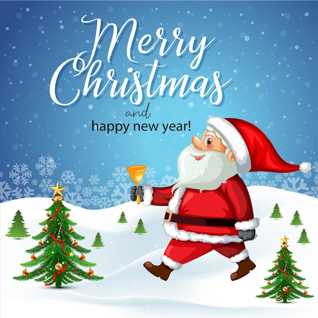 Feliz Navidad y Feliz Año Nuevo diseño festivo