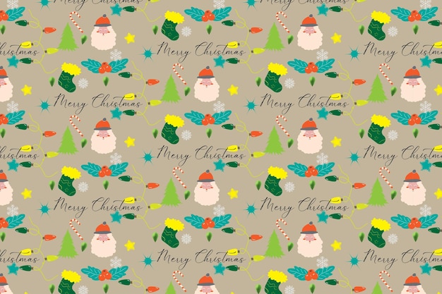 Feliz Navidad y feliz año nuevo fondo de patrón