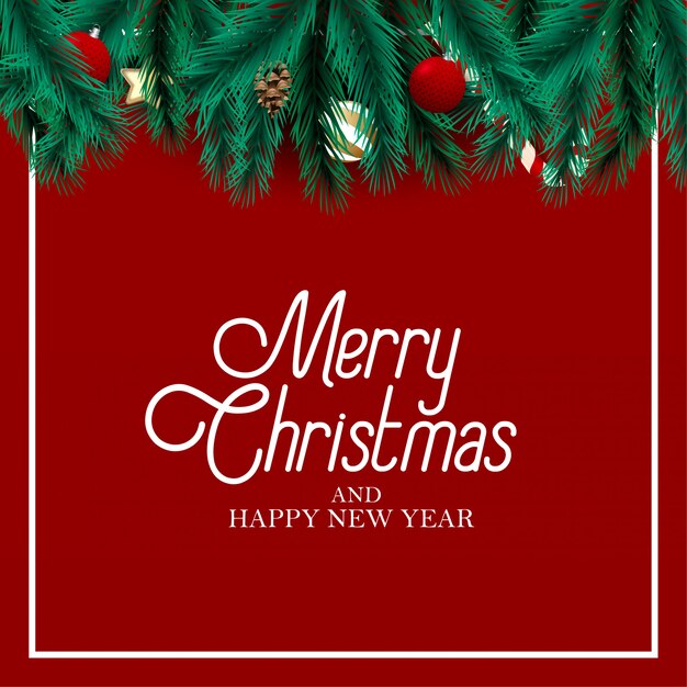 Feliz Navidad y feliz año nuevo fondo
