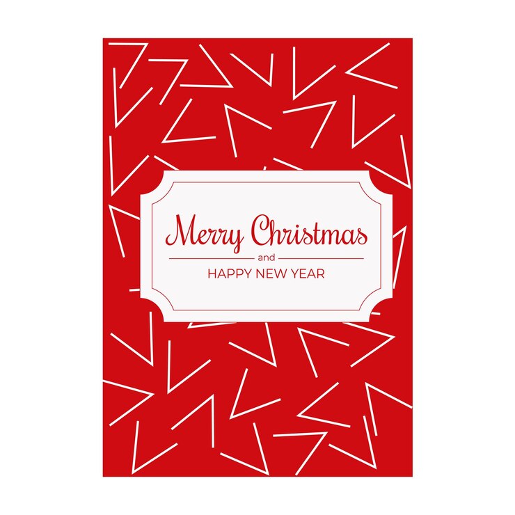 Feliz Navidad y Feliz Año Nuevo postales vectoriales