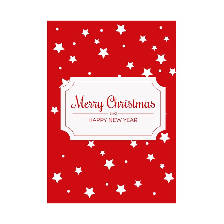 Feliz Navidad y Feliz Año Nuevo postales vectoriales