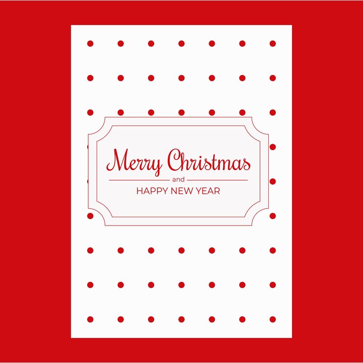 Feliz Navidad y Feliz Año Nuevo postales vectoriales