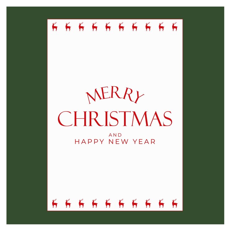 Feliz Navidad y Feliz Año Nuevo postales vectoriales