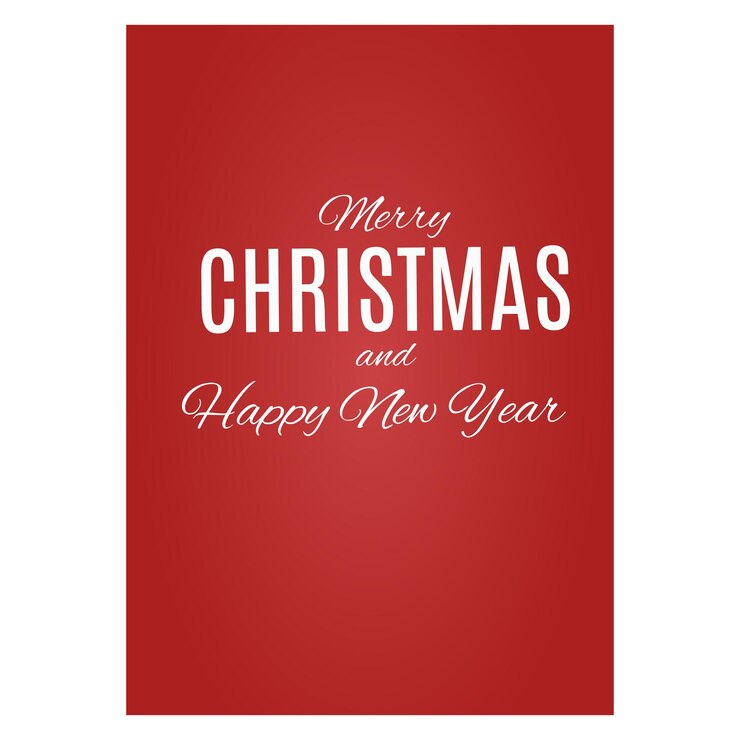 Feliz Navidad y Feliz Año Nuevo postales vectoriales