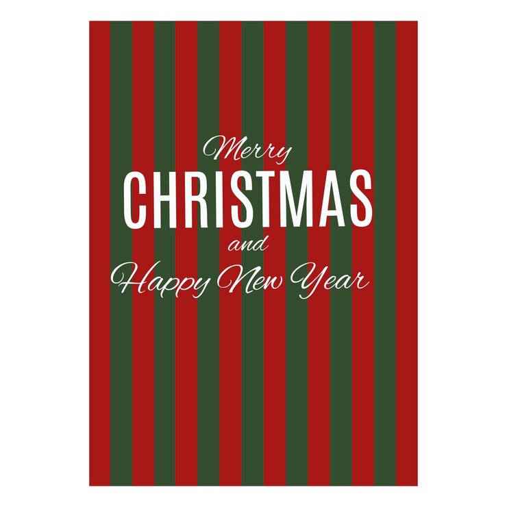 Feliz Navidad y Feliz Año Nuevo postales vectoriales