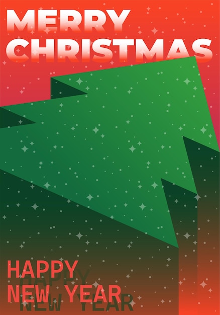 Feliz Navidad y Feliz Año Nuevo, tarjetas de felicitación, afiches, portadas navideñas. Diseño de estilo minimalista