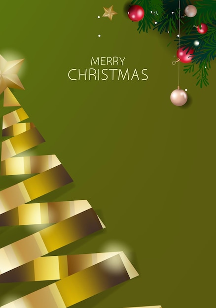 Feliz Navidad y Feliz Año Nuevo tarjetas de felicitación diseño de ilustración vectorial fondo de Navidad