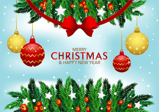 Feliz Navidad y feliz año nuevo tarjetas de felicitación