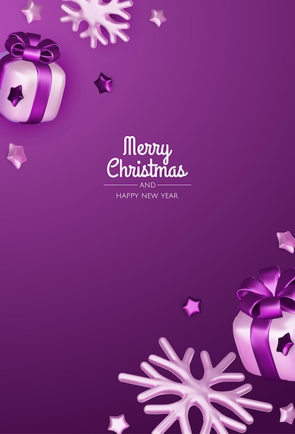Feliz Navidad y feliz año nuevo telón de fondo árbol de Navidad cajas de regalos bolas de Navidad Navidad