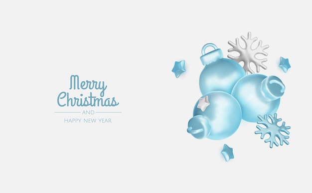 Feliz Navidad y feliz año nuevo telón de fondo árbol de Navidad cajas de regalos bolas de Navidad Navidad