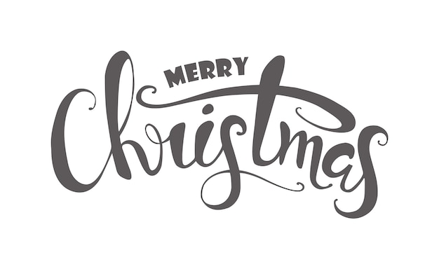 Feliz Navidad Feliz Año Nuevo Tipografía conjunto Vector logo emblemas texto diseño letras