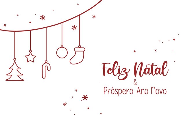 Feliz Navidad y Feliz Año Nuevo Vector de tarjetas