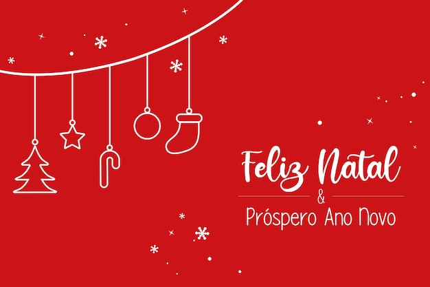 Feliz Navidad y Feliz Año Nuevo Vector de tarjetas