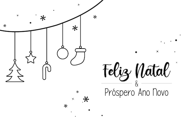 Feliz Navidad y Feliz Año Nuevo Vector de tarjetas