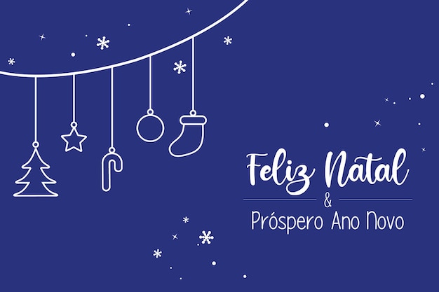 Feliz Navidad y Feliz Año Nuevo Vector de tarjetas