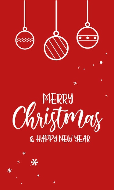 Feliz Navidad y Feliz Año Nuevo Vector de tarjetas