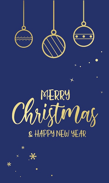 Feliz Navidad y Feliz Año Nuevo Vector de tarjetas