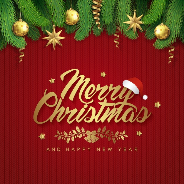 Feliz Navidad y feliz año nuevo.