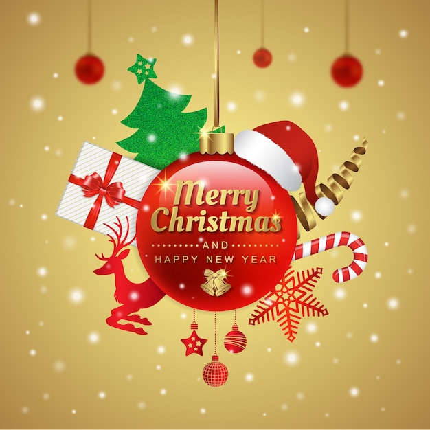 Feliz Navidad y feliz año nuevo.