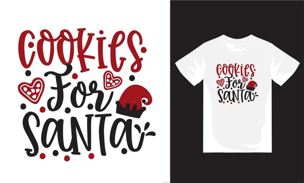 Feliz Navidad y fiestas dibujadas a mano letras vectoriales diseño de camisetas