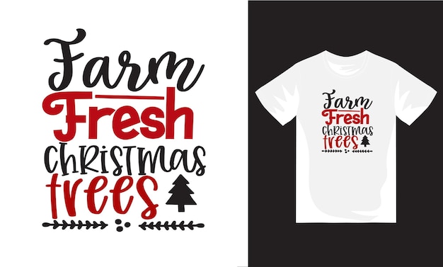 Feliz Navidad y fiestas dibujadas a mano letras vectoriales diseño de camisetas