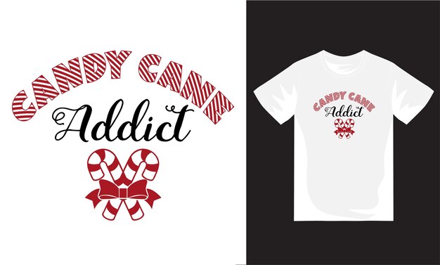 Feliz Navidad y fiestas dibujadas a mano con letras vectoriales diseño de camisetas