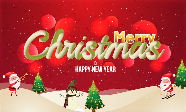 Feliz Navidad de fondo.