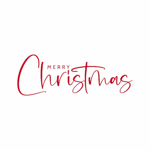 Feliz Navidad hermosa tipografía de escritura moderna con perfecto para tarjetas de camisetas de vacaciones y