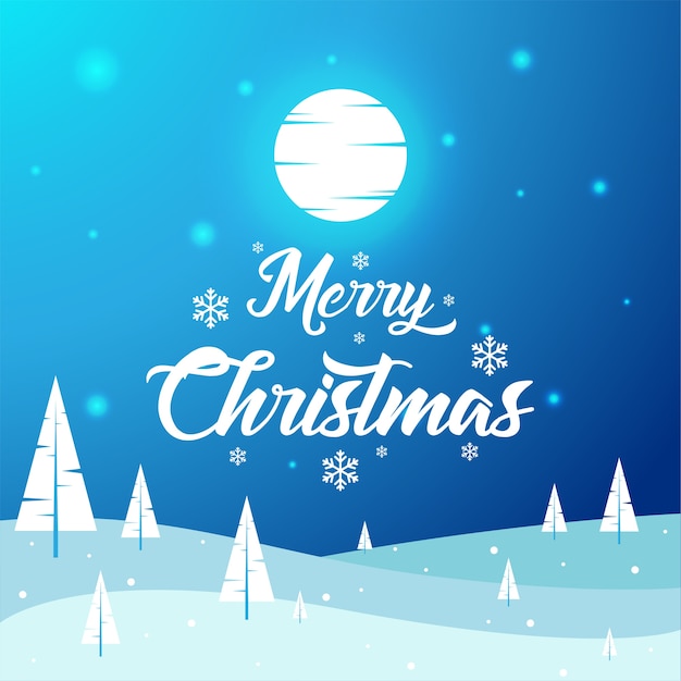 Feliz Navidad - Hermoso paisaje de invierno