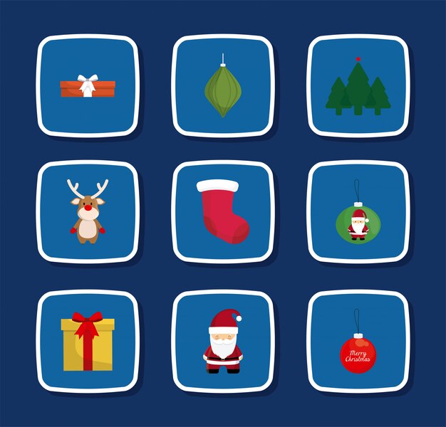 feliz navidad lavel set