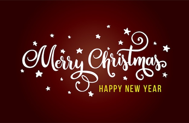 Feliz Navidad Letras caligráficas