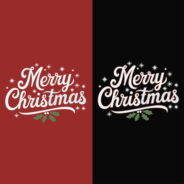 Feliz Navidad letras dibujadas a mano con decoración caligrafía de Navidad sobre fondo blanco