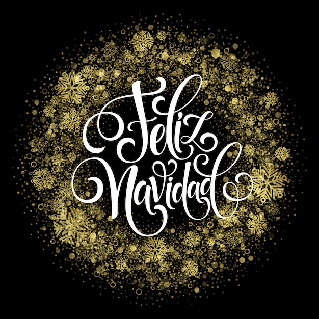 Vector feliz navidad mano letras decoración texto para plantilla de tarjeta de felicitación