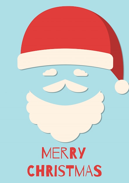 Feliz navidad, modelo de muñeca de papel disfraz de santa claus.