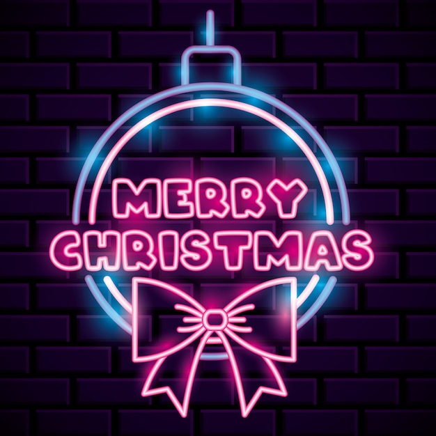 Feliz navidad neon.