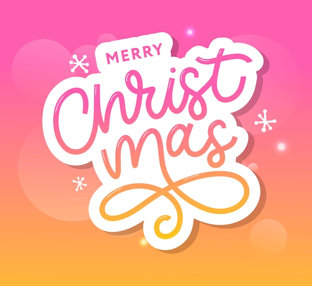 Feliz Navidad oro brillante diseño de letras