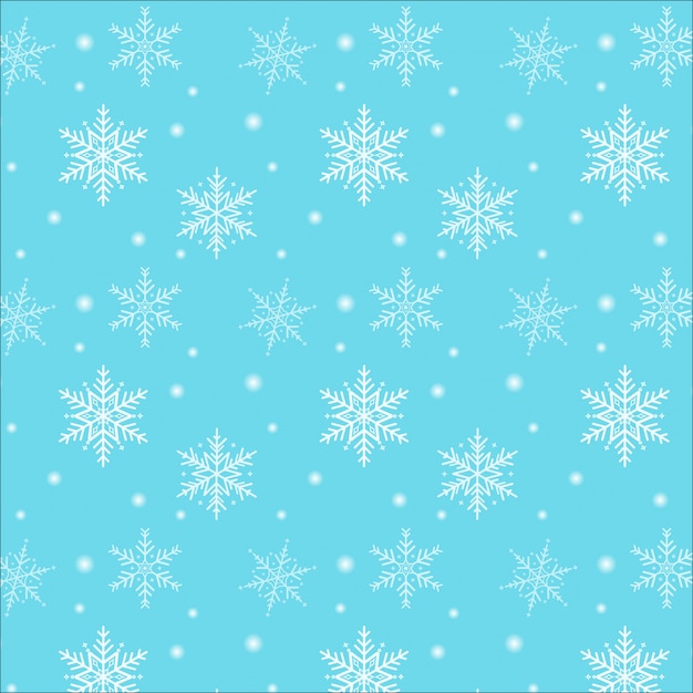 Feliz Navidad. Patrón de copo de nieve sobre un fondo azul