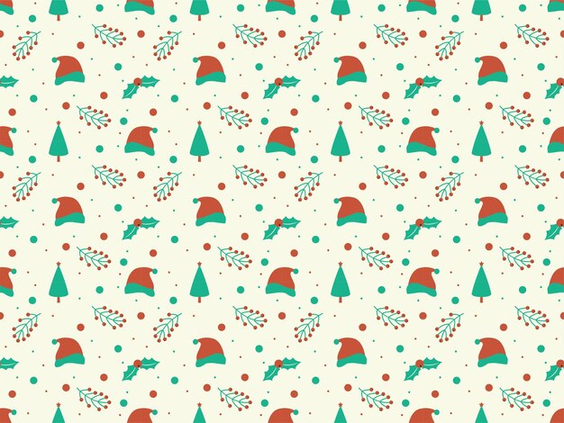 feliz navidad patrón transparente fondo papel pintado dibujos animados vector año nuevo fondo plantilla arte