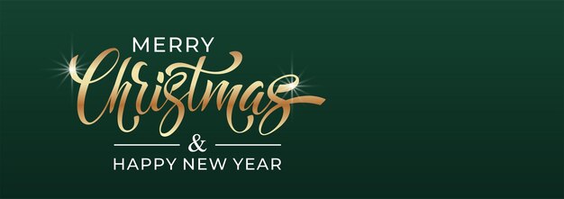 Feliz Navidad y próspero año nuevo caligrafía de letras a mano