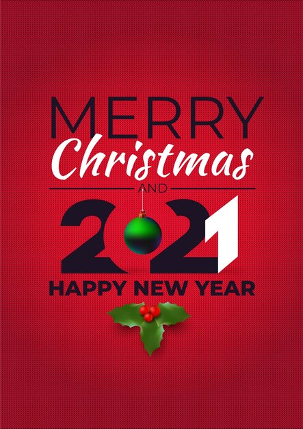 Feliz navidad y próspero año nuevo. Estilo suéter feo.