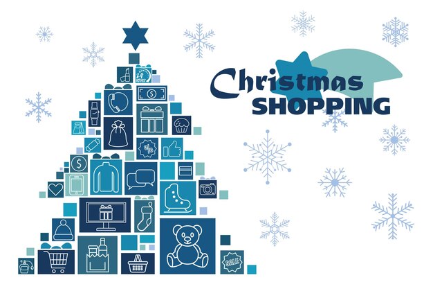 Feliz Navidad y próspero año nuevo fondo con cajas de regalo navideñas