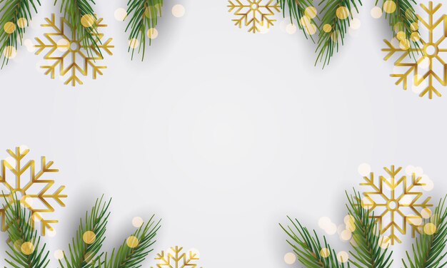 Feliz Navidad y próspero año nuevo Fondo navideño con hermosas decoraciones