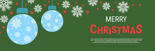 Feliz Navidad y próspero año nuevo ilustración de vector de estilo de diseño plano