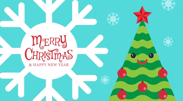 Feliz navidad y próspero año nuevo, personaje de dibujos animados