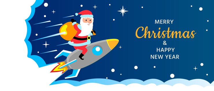 Feliz navidad y próspero año nuevo tarjeta de felicitación festiva