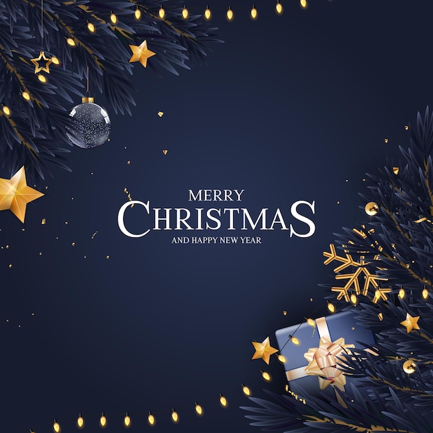 Feliz Navidad y próspero año nuevo Tarjeta de felicitación